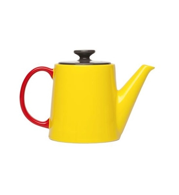 Serax Мой заварочный чайник, желтый, антрацитовая крышка, красная ручка, d11 – h13.5cm – 1,2 л.